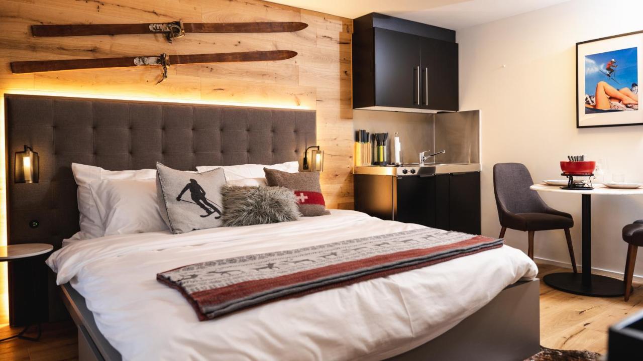 Wunderstay Alpine 403 Centric Studio Balcony/View Davos Extérieur photo